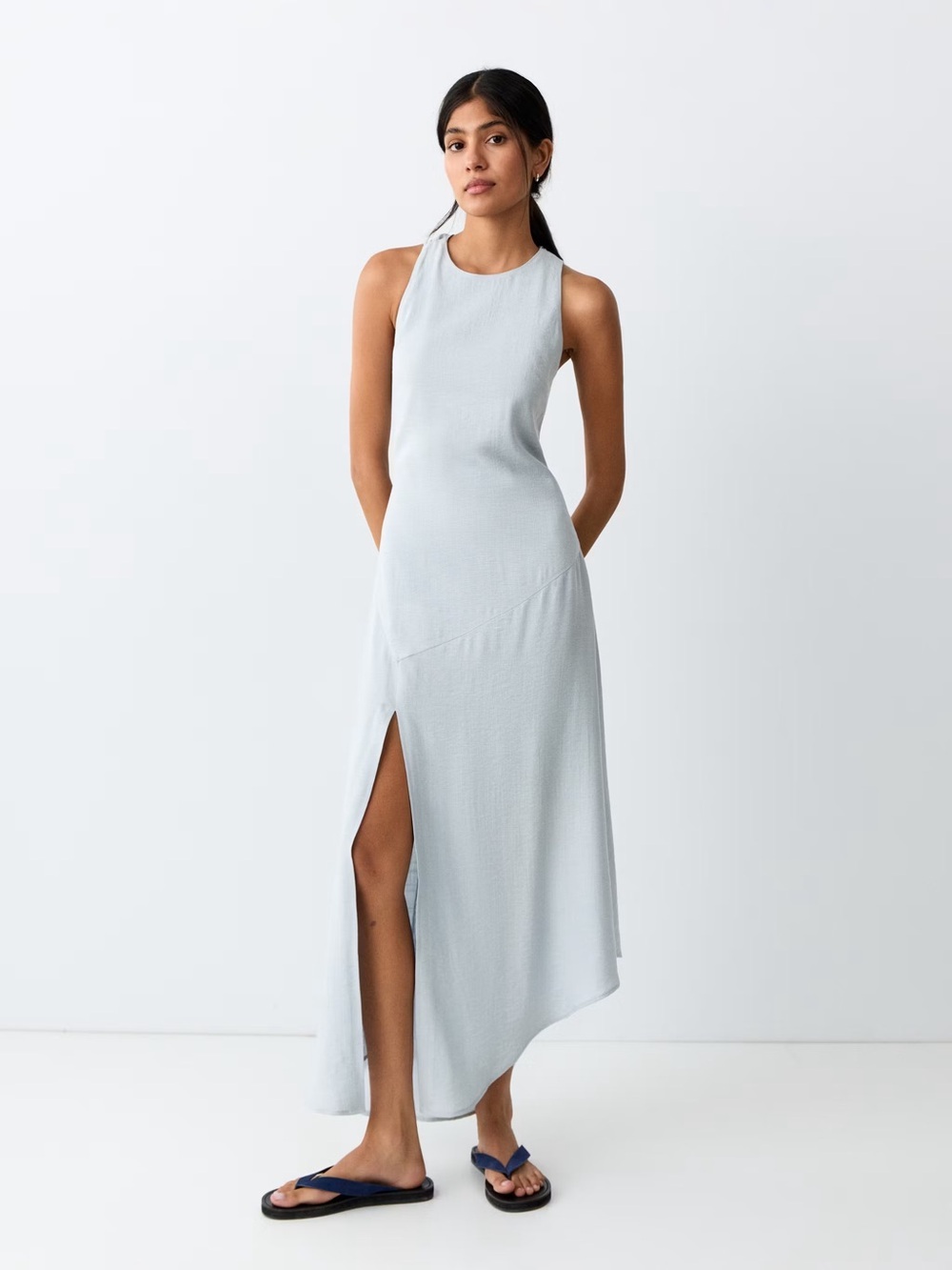 Mango Cross-Back Flowing Dress